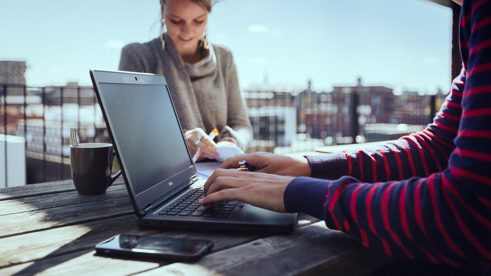 impression TRIMM working environment at the rooftop terrace